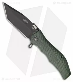 HTM Knives HTM Darrel Ralph Gun Hammer Tanto Spring Assisted Knife OD Green (3.5" Black)