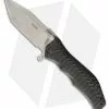 HTM Knives HTM Darrel Ralph Large Gun Hammer Tanto Spring Assisted Knife Black (3.8" SW)