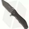 HTM Knives HTM Darrel Ralph Large Gun Hammer Tanto Spring Assisted Knife Black (3.8" Black)