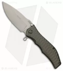 HTM Knives HTM Darrel Ralph Gun Hammer Torpedo Spring Assisted Knife Gray (3.5" SW)