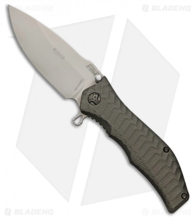 HTM Knives HTM Darrel Ralph Gun Hammer Torpedo Spring Assisted Knife Gray (3.5" SW)