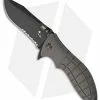 HTM Knives HTM Kirby Lambert Snap Clip Point Spring Assisted Knife Gray (3.5" Black Serr)