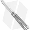Heibel Knives Sapient Balisong Knife Satin Titanium (4.25" Beveled SW) #71