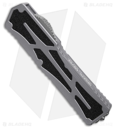 Heretic Knives Colossus OTF Automatic Knife Gray Aluminum (3.5" SW) - Image 2