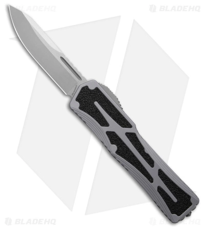Heretic Knives Colossus OTF Automatic Knife Gray Aluminum (3.5" SW)