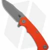 Hinderer Knives Project X Clip Point Frame Lock Knife Orange G-10 (3.75" SW)