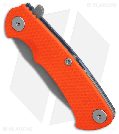 Hinderer Knives Project X Clip Point Frame Lock Knife Orange G-10 (3.75" SW) - Image 2