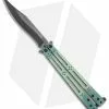 Hom Design Ghost Basilisk-R Balisong Knife Natural G-10 (4.6" Black)