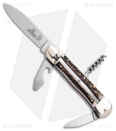 Hubertus 7.75" Large Lever Lock Automatic Knife (3.4" Satin)