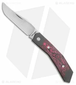 Jack Wolf Knives Cyborg Jack Slip Joint Knife Hot Pink Camo Carbon (2.83" Satin)