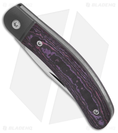 Jack Wolf Knives Javelina Jack Knife Fat Carbon Purple Haze (2.83" Satin) - Image 2