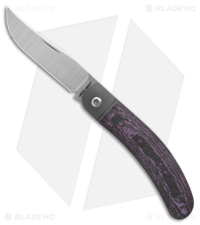 Jack Wolf Knives Javelina Jack Knife Fat Carbon Purple Haze (2.83" Satin)
