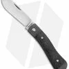 Jack Wolf Knives K9 Jack Slip Joint Pocket Knife Black Carbon Fiber (2.9" Satin)