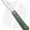 Jack Wolf Knives Laid Back Jack Slip Joint Knife Green Carbon Fiber (2.8" Satin)