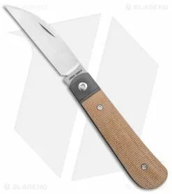 Jack Wolf Knives Laid Back Jack Slip Joint Knife Natural Micarta (2.8" Satin)