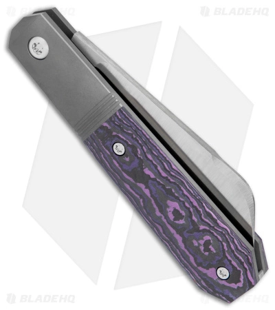 Jack Wolf Knives Midnight Jack Slip Joint Purple Haze Fat Carbon (2.91" Satin) - Image 3