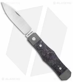 Jack Wolf Knives Vampire Jack Slip Joint Knife Fat Carbon Dark Matter (3" Satin)