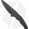 Jake Hoback Knives OneSam Frame Lock Knife Black SW Titanium(3.25" Black SW)
