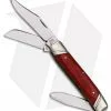 Katz Knives Stockman Clip Point Pocket Knife 3.6" Cherry Wood SCLCW