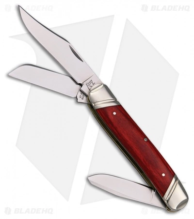 Katz Knives Stockman Clip Point Pocket Knife 3.6" Cherry Wood SCLCW