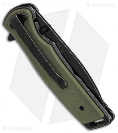 Kershaw Bevy Assisted Opening Knife OD Green G-10 (3.5" Blackwash) - Image 2