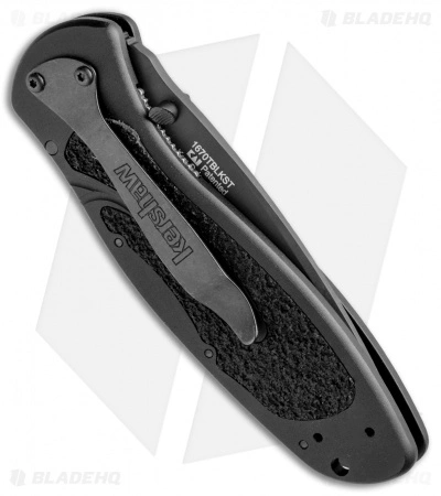 Kershaw Blur Tanto Assisted Opening Knife Black (3.375" Black Serr) 1670TBLKST - Image 3