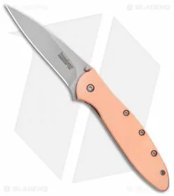 Kershaw Copper Leek Assisted Opening Knife (3" Stonewash) 1660CU