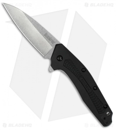 Kershaw Dividend Assisted Opening Knife Black GFN (3" Stonewash) 1812