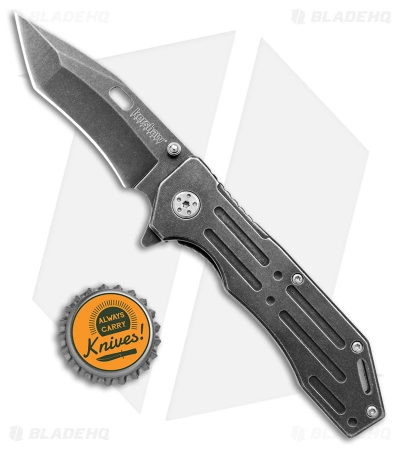 Kershaw Lifter Assisted Opening Flipper Knife (3.5" BlackWash) 1302BW - Image 4