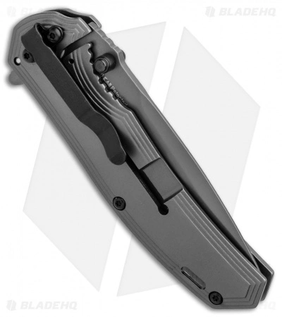 Kershaw Fringe A/O Frame Lock Knife Gray SS/Carbon Fiber (3" Gray) 8310 - Image 2