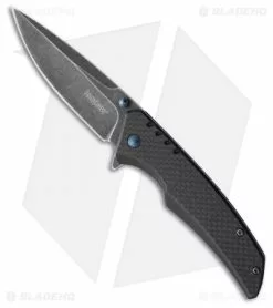 Kershaw Halogen Assisted Opening Knife CF/G-10 (3.25" Blackwash) 1336BW
