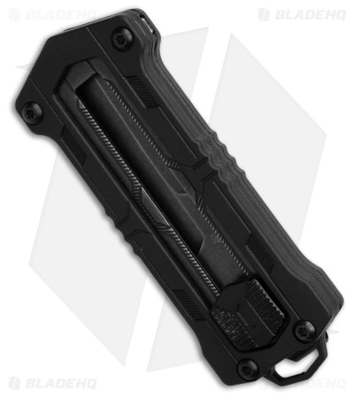 Kershaw Jen Anso Kapsule Manual Sliding Button Lock OTF Knife (1.9"Black SW) - Image 2