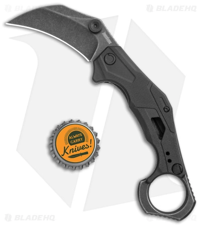 Kershaw Outlier Assisted Karambit Knife Black GRN (2.5" Black Stonewash) 2064 - Image 4
