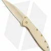 Kershaw Leek Assisted Opening Knife 24K Gold Plated (3" Gold) 1660G