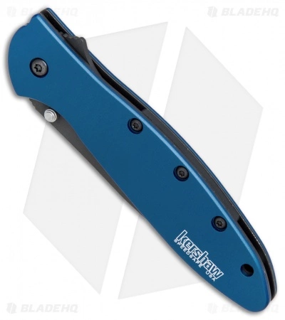 Kershaw Leek Assisted Opening Knife Blue (3" Black) 1660NBBLK - Image 3