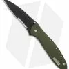 Kershaw Leek Assisted Opening Knife OD Green (3" Black Serr) 1660OLBLKST