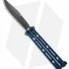 Kershaw Lucha Balisong Butterfly Knife Blue (4.5" Blackwash) 5150BLUBW