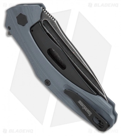 Kershaw Natrix A/O Knife Gray G-10 (3.25" BlackWash) 7007GRYBW - Image 2