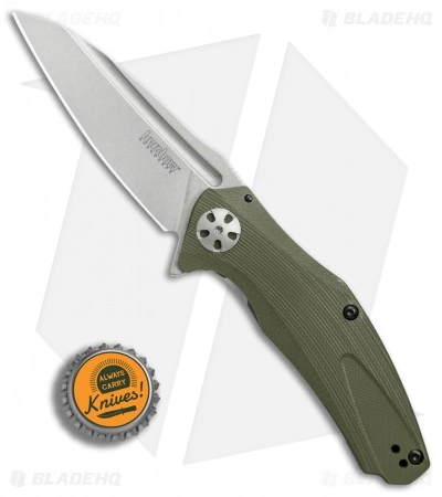 Kershaw Natrix A/O Sub-Frame Lock Knife OD Green G-10 (3.25" Stonewash) 7007OL - Image 4