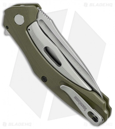 Kershaw Natrix A/O Sub-Frame Lock Knife OD Green G-10 (3.25" Stonewash) 7007OL - Image 2