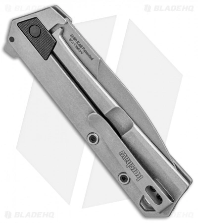 Kershaw Oblivion Assisted Opening Flipper Knife Black GFN (3.5" Stonewash) 3860 - Image 3