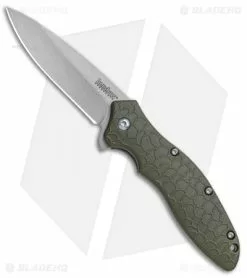 Kershaw Oso Sweet Assisted Opening Knife OD Green (3" Stonewash) 1830ODSW