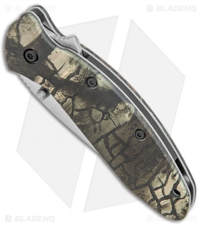 Kershaw Scallion Flipper Knife Tree Camo Aluminum (2.25" Satin) 1620C - Image 2
