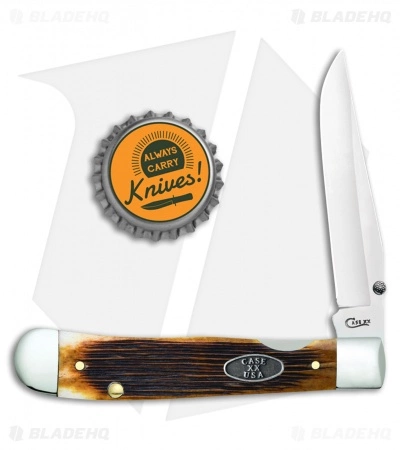 Case Cutlery Kickstart® Antique TrapperLock A/O Knife Antique Bone (6154AC SS) - Image 4