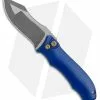 Landau Knives Prototype Saoirse Button Lock Knife Blue Al (3.25" Two Tone)