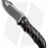 Landau Knives Prototype Saoirse Button Lock Knife Black Stripe (3.25" Two Tone)