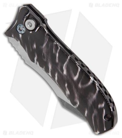 Landau Knives Prototype Saoirse Button Lock Knife Black Stripe (3.25" Two Tone) - Image 2