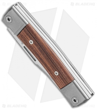 LionSteel BestMan 2-Bladed Traditional Knife Santos Wood (2.88" Satin) - Image 2