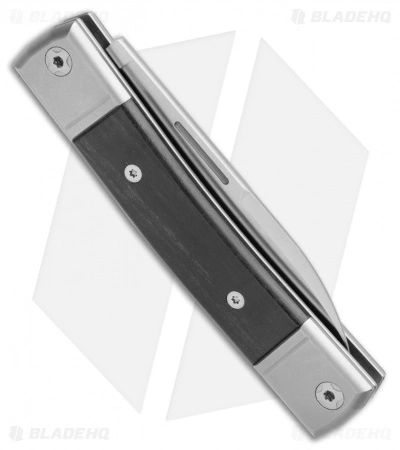 LionSteel BestMan 2 Drop Point Traditional Slip Joint Knife Ebony Wood - Image 3