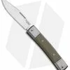 LionSteel BestMan Traditional Slip Joint Knife Green Micarta (2.8" Satin) BHQ